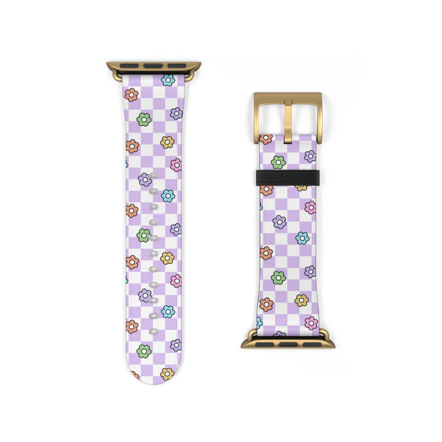 Checkered Bloom - Apple Watch Strap