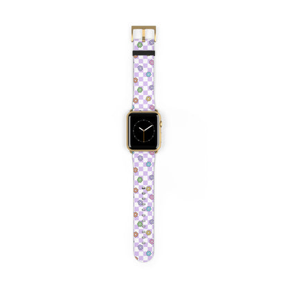 Checkered Bloom - Apple Watch Strap