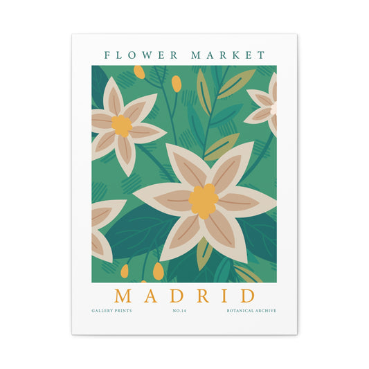 Flower Market (Madrid) - Canvas