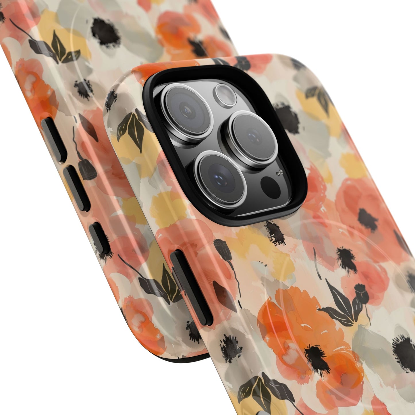 Poppy Paintstorm - iPhone Tough Magnetic Case