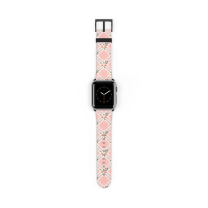 Pink Argyle - Apple Watch Strap