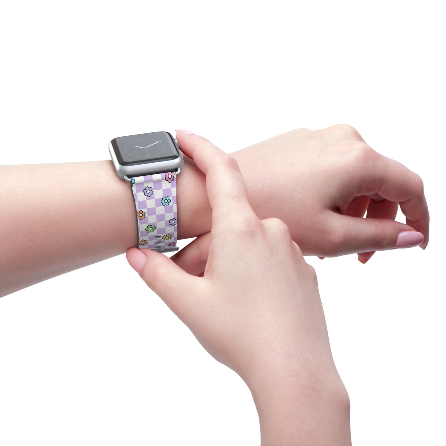 Checkered Bloom - Apple Watch Strap