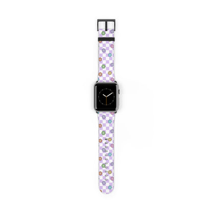 Checkered Bloom - Apple Watch Strap