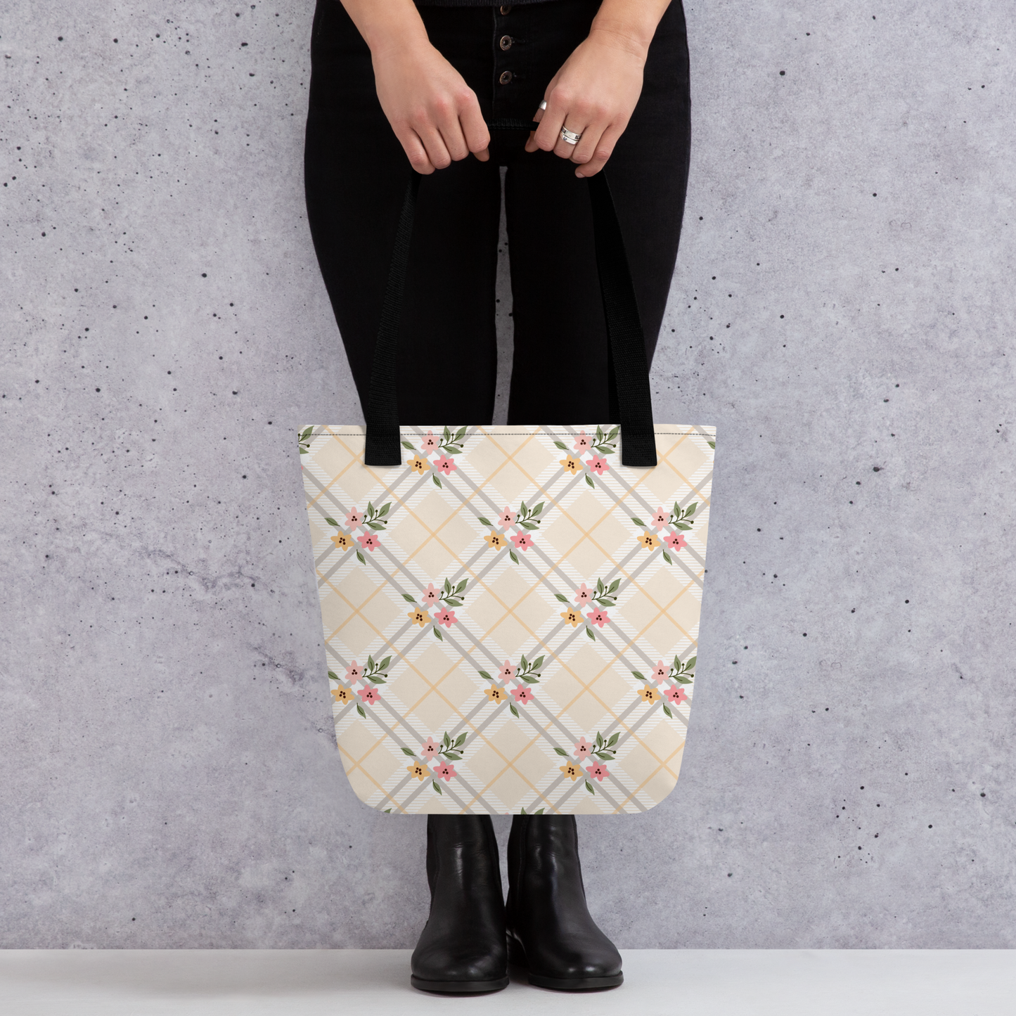 Petal Plaid - Tote bag